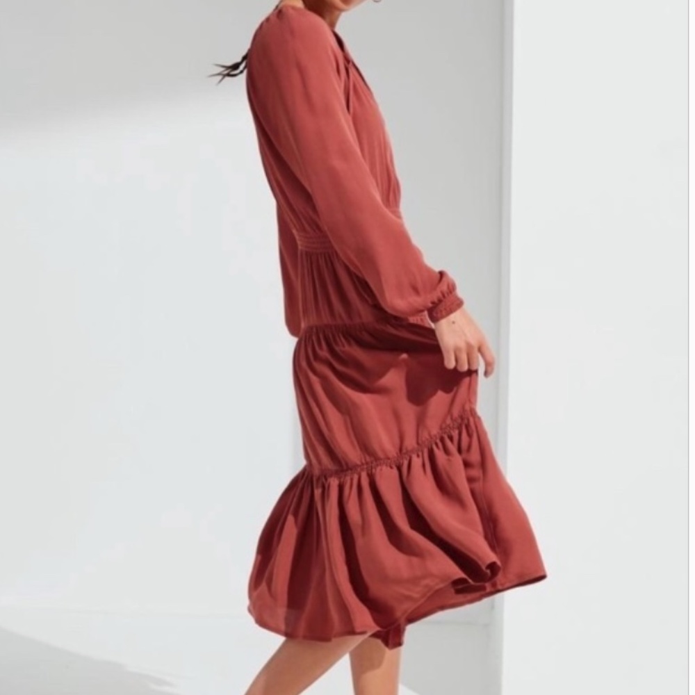 Urban Outfitters  Peasant Tiered Smocked Dress XS - Picture 2 of 7